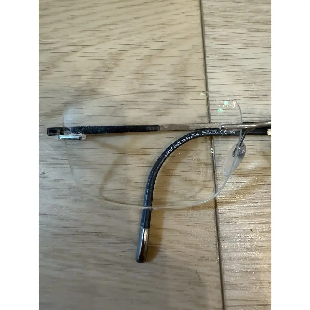 Silhouette Eyeglasses, Frames Only, 5540 JF 7110, 55-21-140, Titanium, Austria